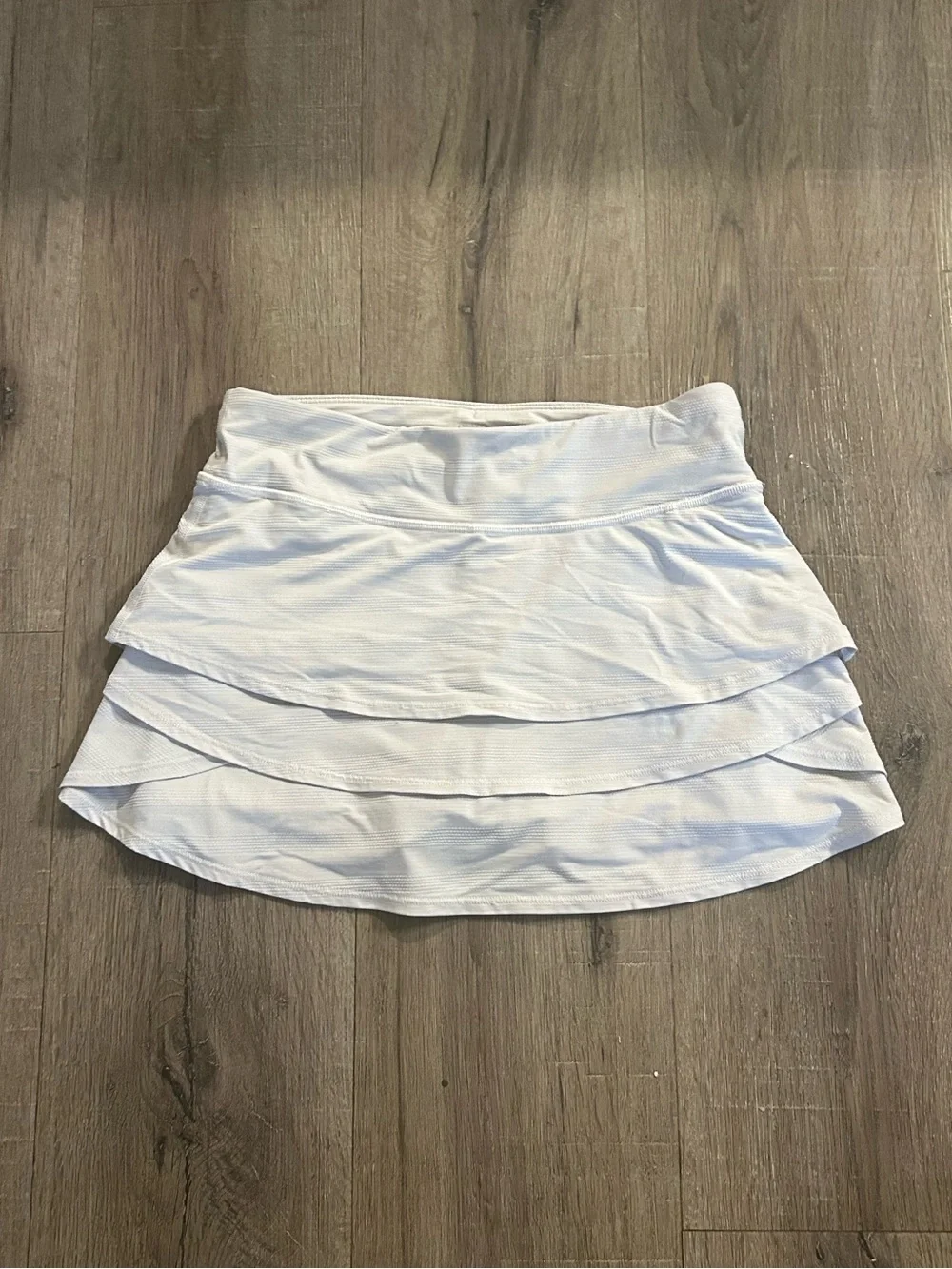 White Athleta Girl Swing Skort Ruffled Large/12